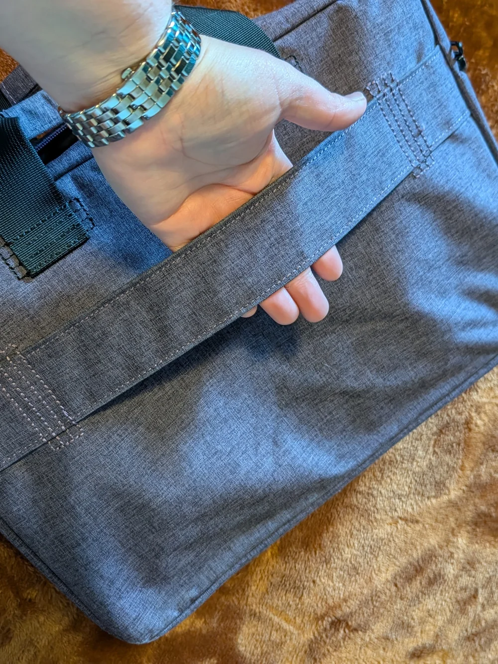 Purple/Grey Laptop Briefcase
